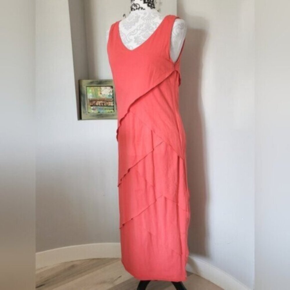 Neon Buddha Cotton Sleeveless Maxi Dress Sz Medium - Picture 3 of 9